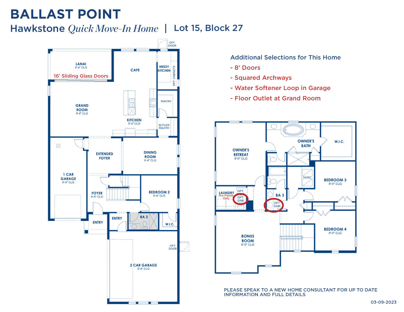 HS50 BALLAST POINT 15-27 3923 Floorplan