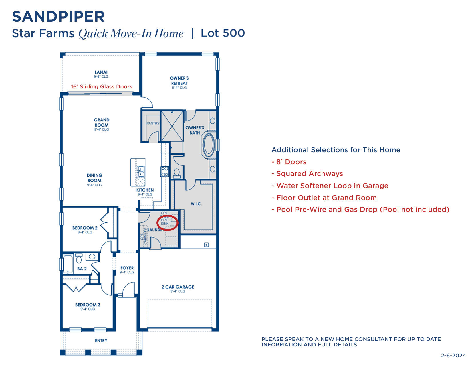 SF SANDPIPER 500 4724 Floorplan