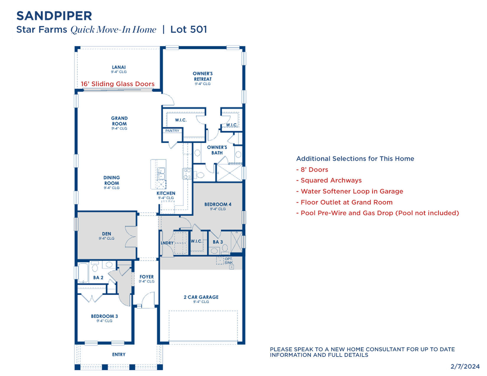 SF SANDPIPER 501 2724 Floorplan